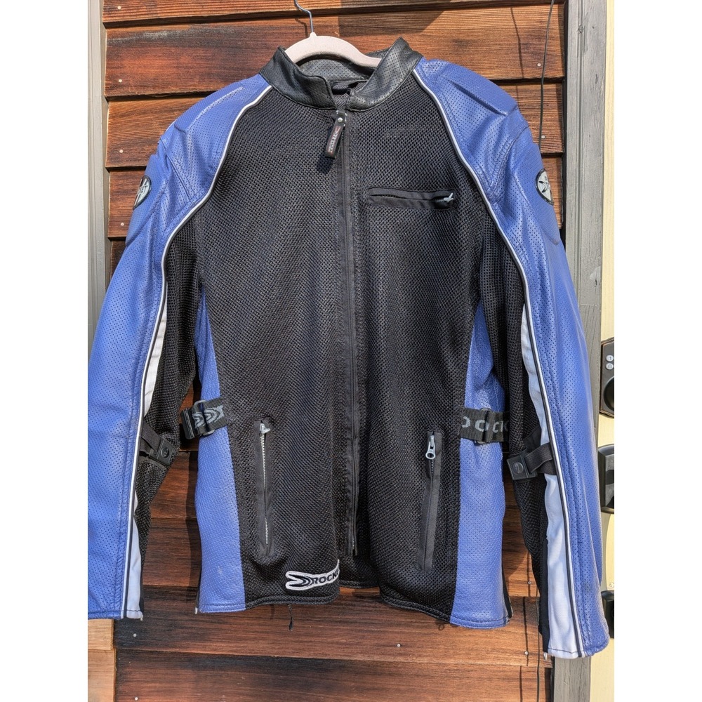 Joe Rocket Reactor Womens XL Motorcycle Jacket W/ Pads Leather/Poly Breathable